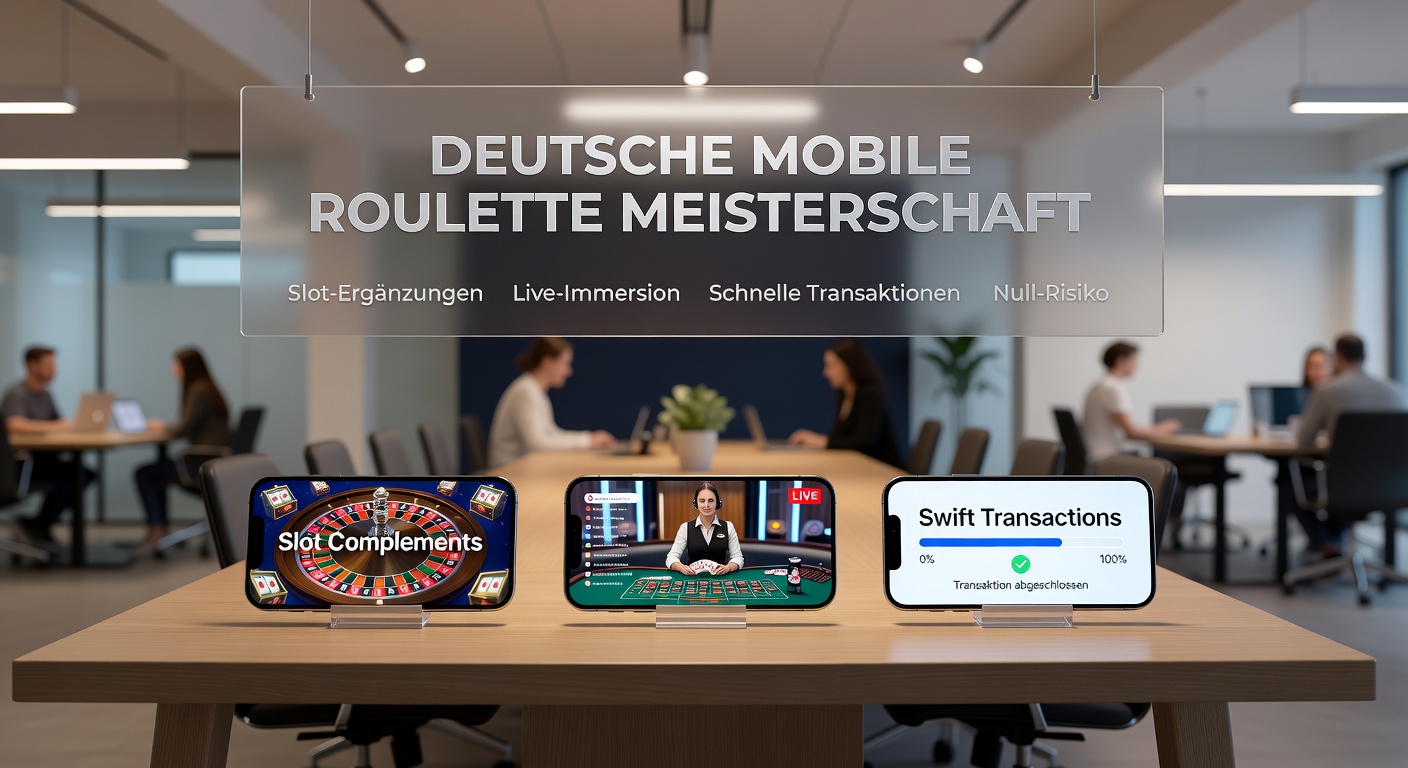 Live-Roulette-Stream auf Smartphone mit Dealer und Chat-Funktion, ergänzt durch Slot-Symbole und Transaktions-Icons für schnelle Ein- und Auszahlungen