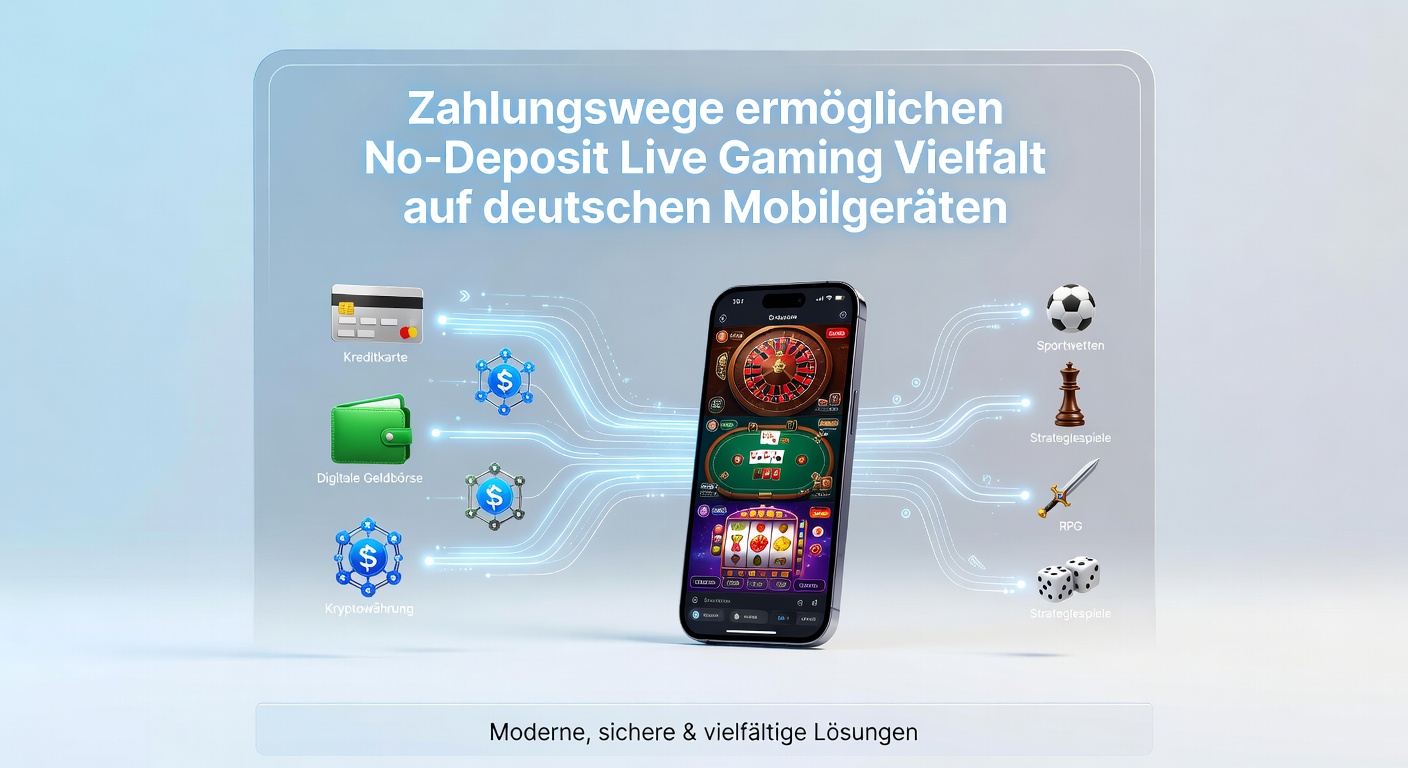 Mobile Live-Gaming Vielfalt mit Zahlungswegen